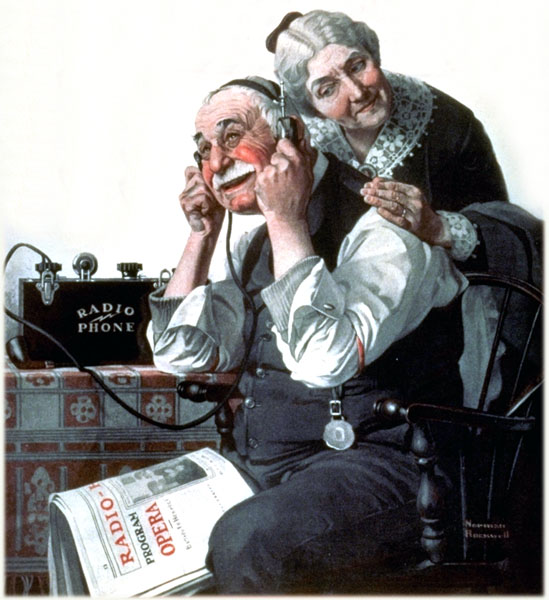 Radio Phone, by Norman Rockwell